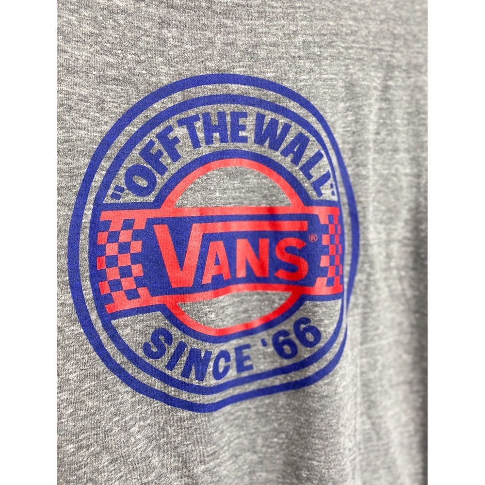 Vans Off The Wall Short Sleeve Graphic Logo Tee, Grey - Size S - Picture 6 of 7